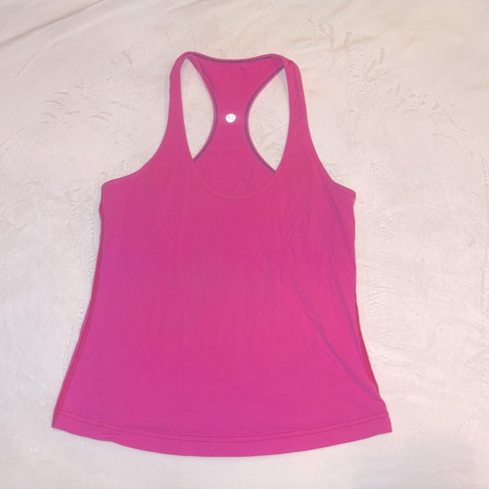 Lululemon Athletica Hot Pink Stretch Racerback Tank